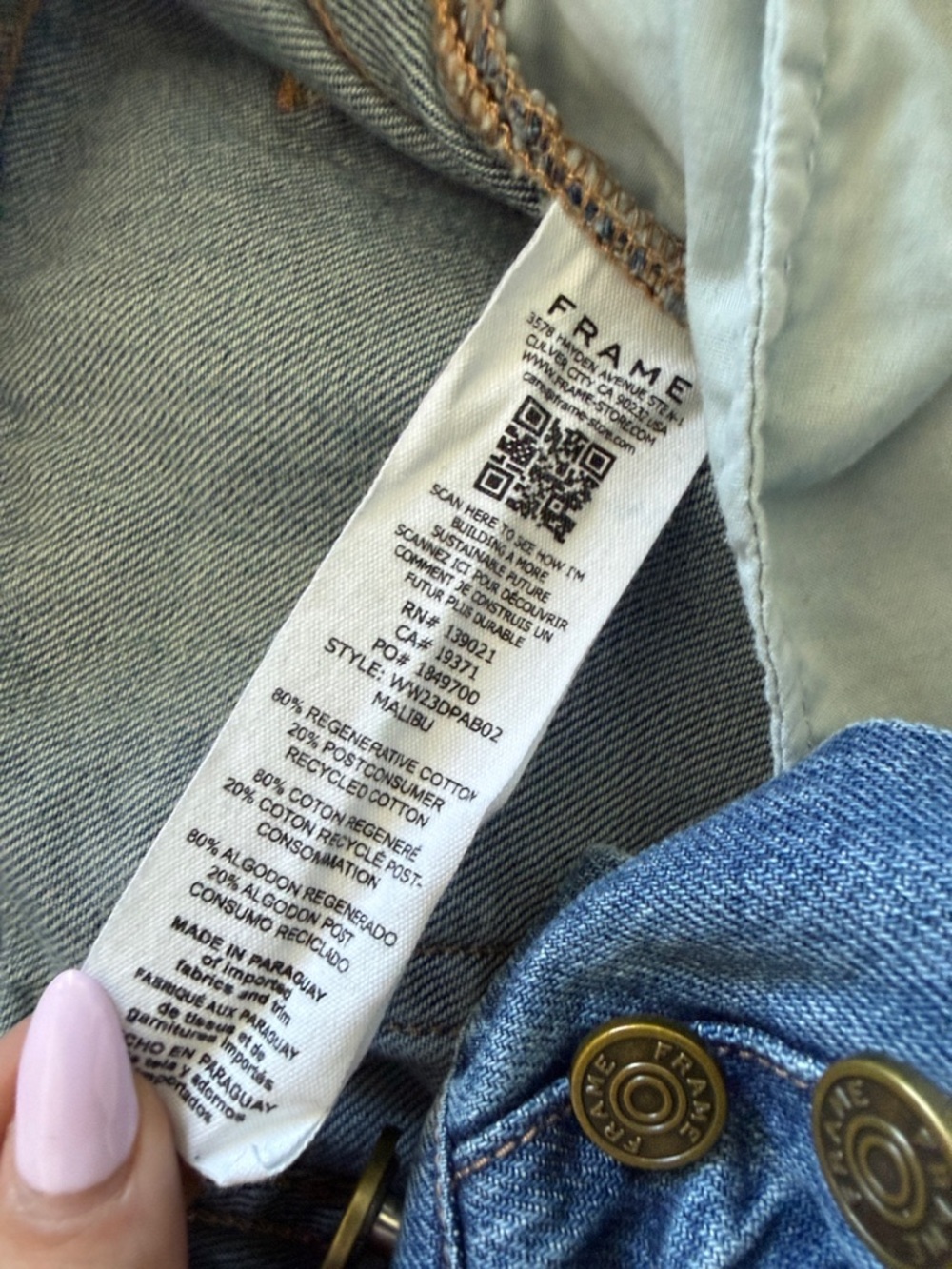 Frame Le Mec Straight-Leg Jeans in Malibu Sz 28 - Picture 7 of 9